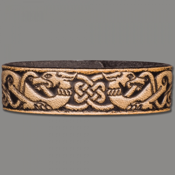 Leather Bracelet 20mm (4/5 inch) Hunting Dogs (8)