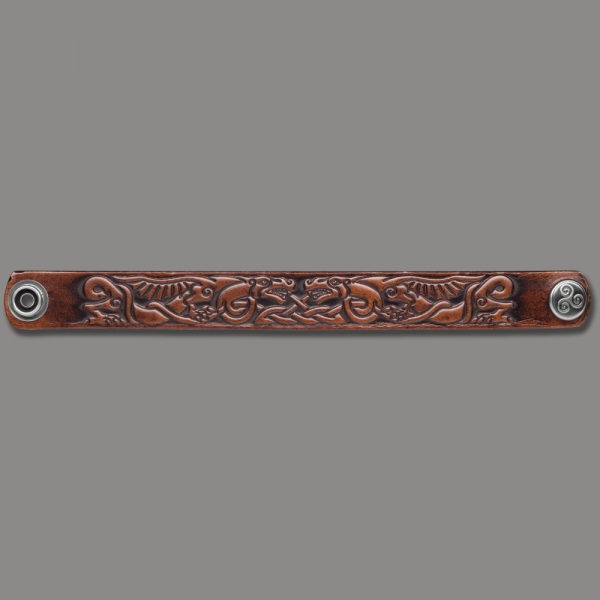 Leather Bracelet 20mm (4/5 inch) Dragon (12)